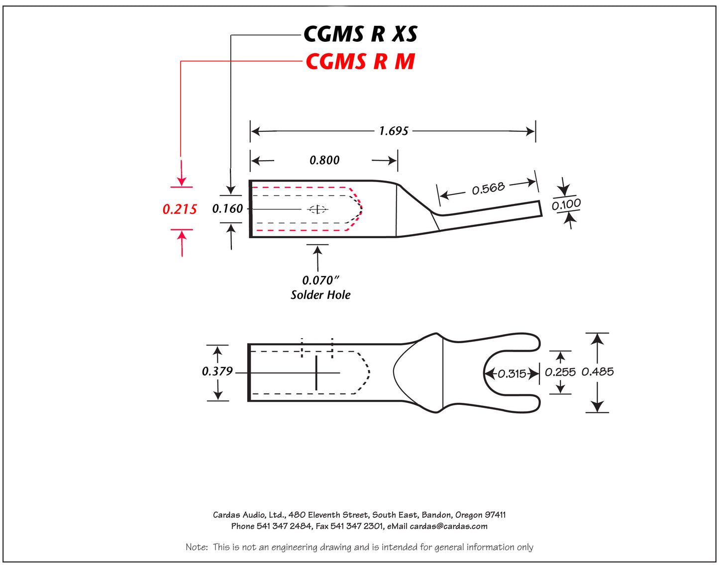 Cardas CGMS R XS Kabelschuh