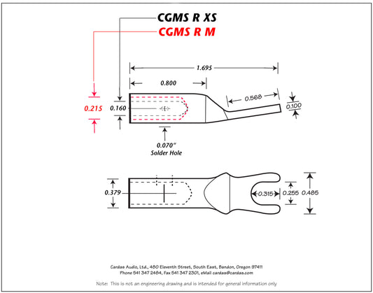 Cardas CGMS R L Kabelschuh