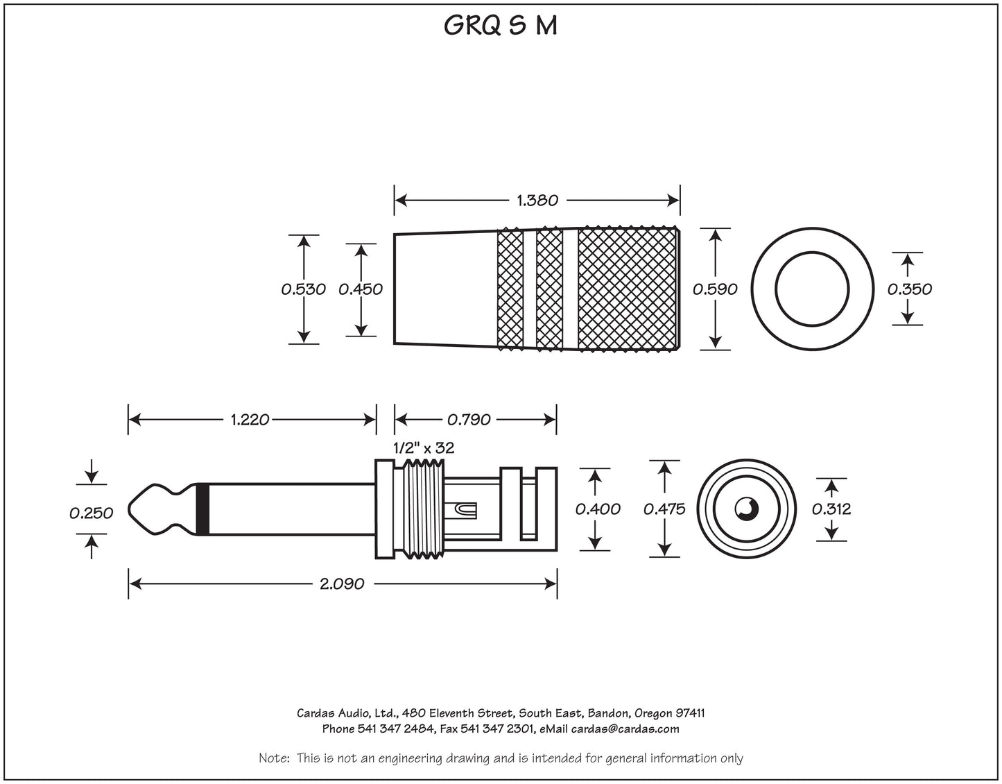 Cardas GRQ SM 6,3mm Mono
