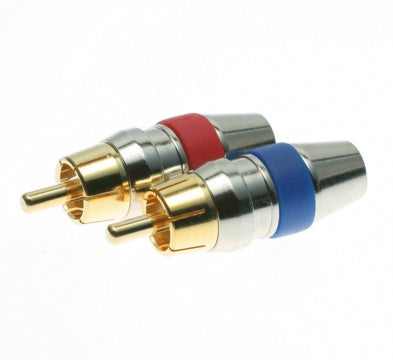 PHX Cinchstecker Chrom Gehäuse