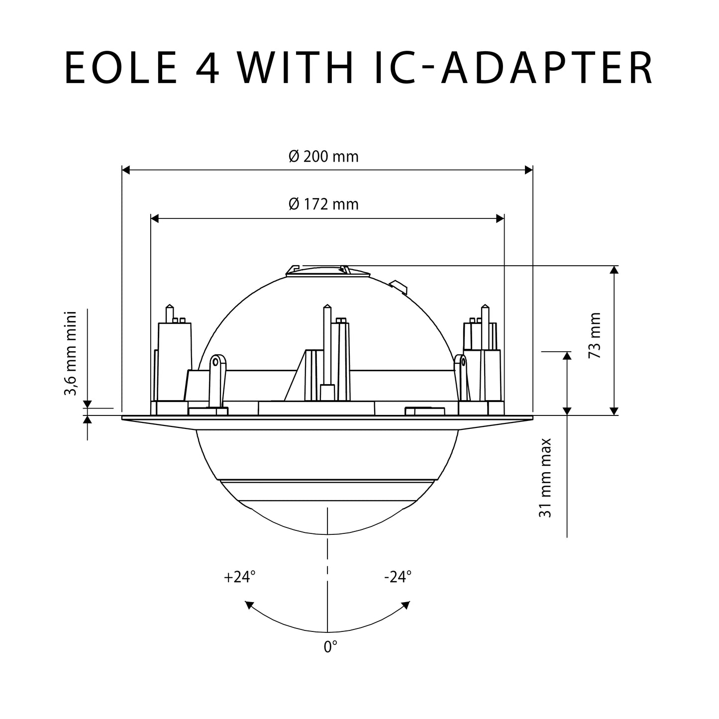 Cabasse Eole InCeiling Adapter für Eole 2, 3 und 4