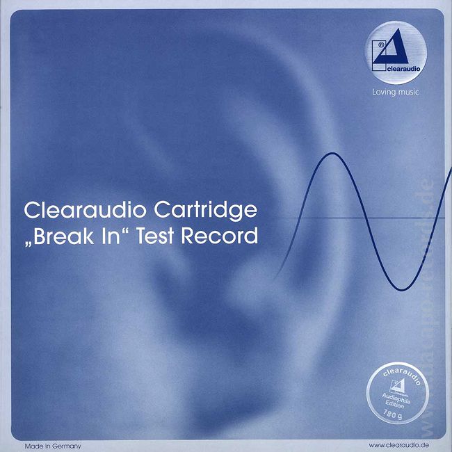 Clearaudio Cartridge Break In Test Record Messplatte