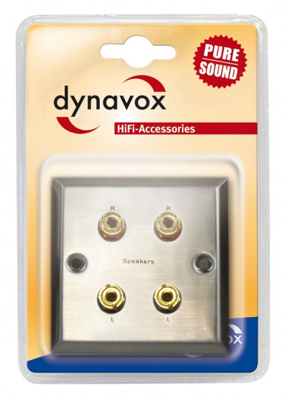Dynavox Lautsprecher 4 Buchsen aus Edelstahl