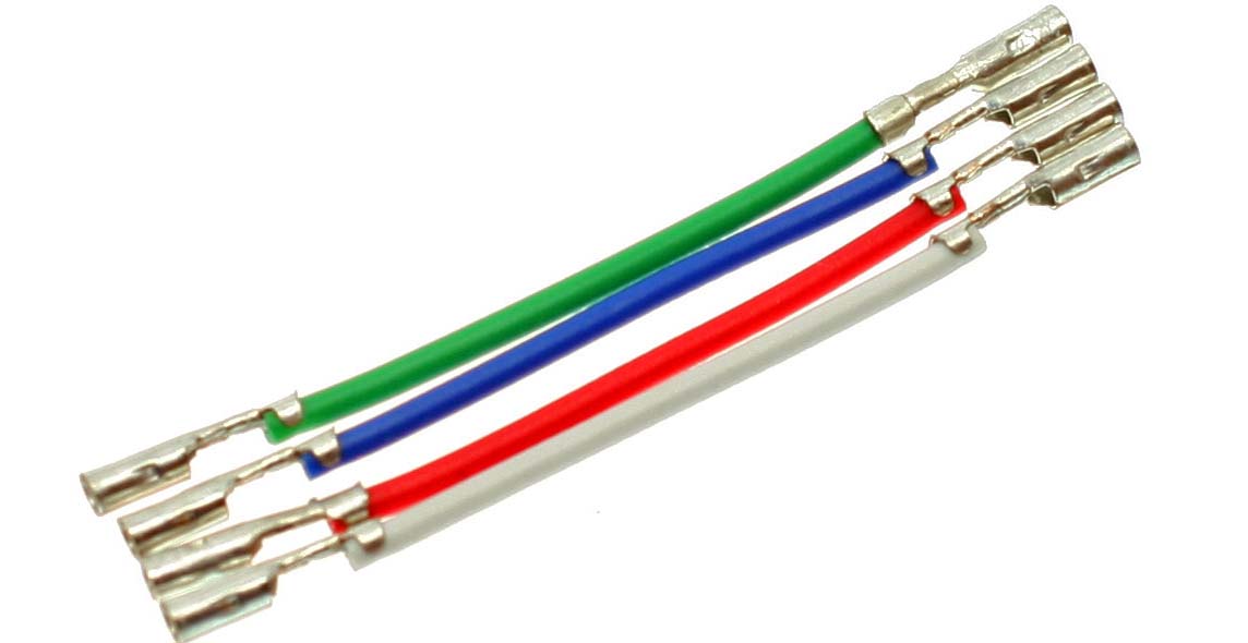 Headshell Kabel Set - Versilbert