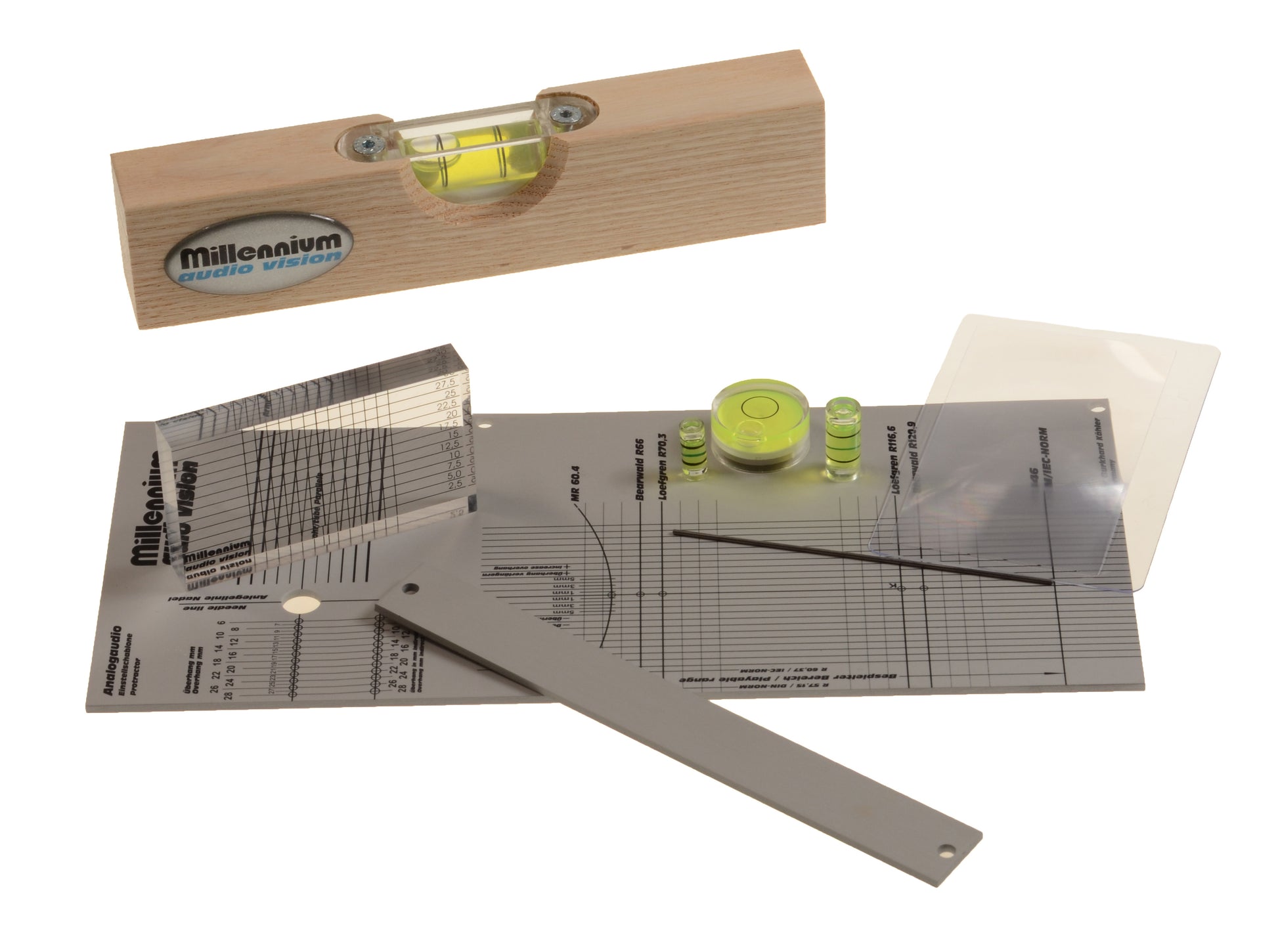 Millennium Protractor Set / Justage von Tonabnehmern & Tonarm