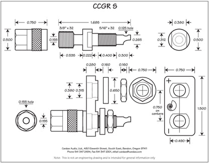 Cardas CCGR S Lautsprecher Terminal
