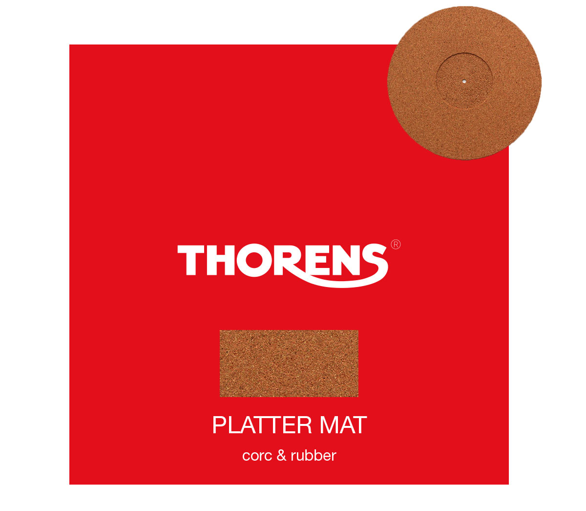 Thorens Feinkork/Kautschuk Plattentellerauflage